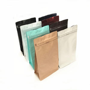 ถุงกาแฟแพ็คเก็ตกระดาษคราฟท์ด้านล่างก<span class=keywords><strong>ล</strong></span>่องสี่เห<span class=keywords><strong>ล</strong></span>ี่ยมขนาด 16 ออนซ์พร้อมวา<span class=keywords><strong>ล</strong></span>์วอโรมากําจัดก๊าซทางเดียว - Product Image 1