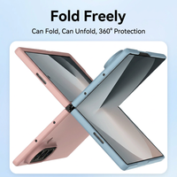 Étui mat de luxe effet peau pour Samsung Galaxy Z Fold 7 6 5 W25 – Coque de protection antichoc ultra-fine en PC rigide pour téléphone pliable