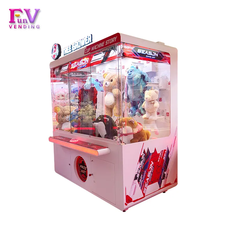 Wholesale Large touch screen Coin Operated Tree grower Skill Games Toy Gift Prize Vending Machine Guangzhou Funvending for kids