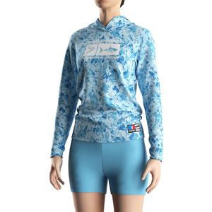 Camiseta de Pesca de Manga Larga de Secado Rápido con Protección UV para Mujer, Personalizada, Ecológica, de Poliéster, con Capucha - Product Image 5