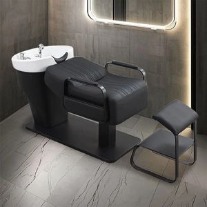 Offre Spéciale : Mobilier de Salon – Fauteuil de Lavage Capillaire avec Bac de Lavage Japonais pour Spa, Lit de Shampoing et Chaise - Product Image 2