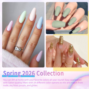Kit de Démarrage DIY pour Ongles à Domicile, Vernis Gel UV/LED Longue Durée, Base et Top Coat, Ensemble de Vernis à Ongles en Gel Soak-Off – Meilleures Ventes - Product Image 6
