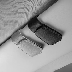 <b>Car</b> Eyeglass <b>Clip</b> Sun Visor Storage Multi Functional Glasses Holder Sunglasses <b>Clips</b> Cotton Material - Product Image 3