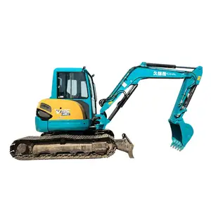 Lastik parça ile japonya marka küçük kuexcavator ekskavatör ikinci el paletli ekskavatör 5ton KX155-3SZ kullanılır