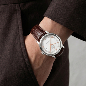 Bracelet <span class=keywords><strong>de</strong></span> <span class=keywords><strong>montre</strong></span> en cuir véritable grain crocodile, motif rond, compatible avec <span class=keywords><strong>Cartier</strong></span> Tank Omega, universel 20mm 22mm, prêt à être expédié - Product Image 5