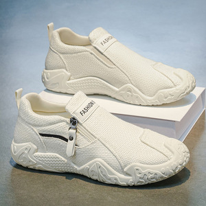 Nouvelles Chaussures en Tissu Style Été 2026 pour Hommes – Mocassins Décontractés Respirants et Antidérapants, Chaussures de Sport Monobloc pour Hommes - Product Image 1