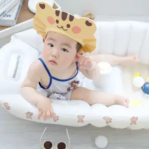 Soft Adjustable Baby Kids Children Shampoo Bath Bathing Shower Cap Hat Wash Hair Shield Hat