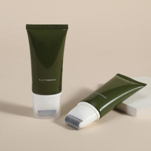 100g 80g kunden spezifisches multifunktion ales kosmetisches ovales Quetschrohr mit Schwamm massage rolle aus Zink legierung für Körper-und Haarpflege - Product Image 6