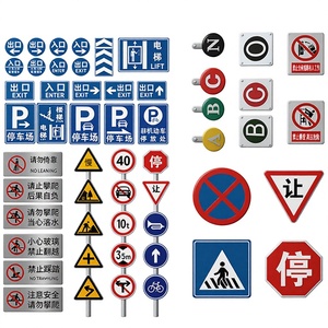 Segnali di Avvertimento Riflettenti per Cantieri Edili, Parcheggio Proibito, Uso Intensivo - Product Image 1