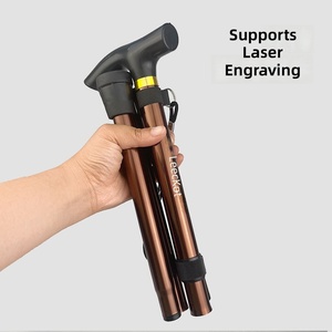 Adjustable Walking Stick 2 Section Stable Anti-Skid Crutch Old Man Hiking Cane Different Colors - Product Image 5