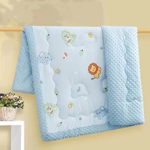 Vente en gros OEM Couverture pour enfants en coton doux à pois polaire lavable Literie en mousseline en tissu de Chine pour cadeau - Product Image 5