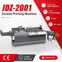 Imprimante à écran rotative monochrome JDZ-2001, haute vitesse 5m/min, machine d'impression à écran pour rubans d'étiquettes, certifiée CE