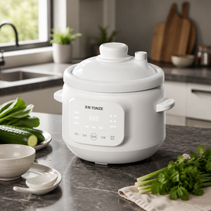 TONZE 1.5L Ceramic Electric <strong>Slow</strong> Cooker Cake Function Multi-function Cooker - Product Image 3