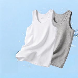 Débardeur côtelé 100 % coton pour <span class=keywords><strong>homme</strong></span>, doux, respirant, décontracté - Product Image 2