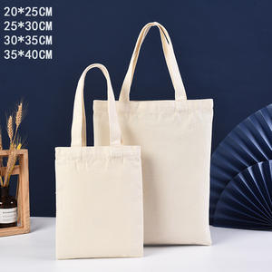 Wholesale Custom Logo <b>Recycled</b> Cotton Medium Woven Canvas <b>Tote</b> Ladies' Style Folding Daily Competitive Shopping <b>Bag</b> - Product Image 3
