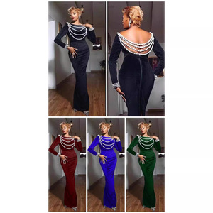 Ropa de mujer nueva para comercio transfronterizo europeo y americano: cadena de perlas de alta costura, cuentas de uñas, cuentas de burbujas, sexy. - Product Image 2