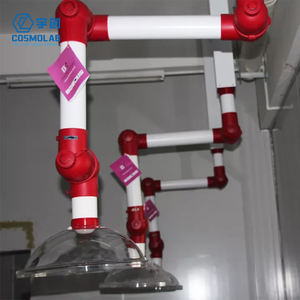 Gasafzuiging Verstelbare PP Mobiele Rode Ziekenhuis School Industrieel Laboratorium Klem Afzuigarm Afzuigkap - Product Image 4