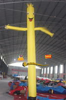 Ballon gonflable de danseur d'air de 5m pour la promotion extérieure de publicité de magasin de détail avec le ventilateur accessoire et la conception de clown d'écran