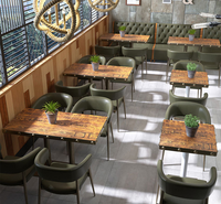 Meubles commerciaux de qualité supérieure pour hôtel, salon, bar à café, banquette, chaise de pub haut de gamme, dossier, ensemble de table à manger
