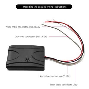 Bouton de commande universel pour volant carré, pour autoradio, lecteur DVD Android, GPS, Navigation multimédia, bouton télécommande sans fil - Product Image 2