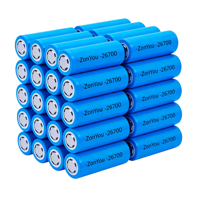 Factory Sale 4000mAh 26700 26650 Cylindrical Cell LiFePO4 Batteries 3.2V with 2000 Cycles for Portable Power Tool Light Bank Fan