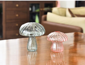 ฝาปิดขวดแก้วใสทรงเห็ด, ที่ใส่เทียนสำหรับงานแต่งงานมี3ขนาด - Product Image 5