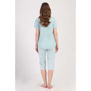 Combinaison de nuit ovale à manches courtes et col rond pour femme, taille XXL - Product Image 1