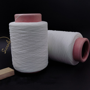 เส้นด้ายไนลอนยืดหยุ่นย้อมสีเคลือบยาง สำหรับถักและทอ มีสินค้าในสต็อก เส้นด้ายยางยืดสำหรับหมวก - Product Image 5