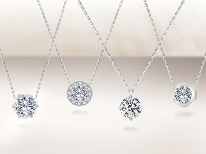 Fine Fashion perhiasan wanita 1,0ct berkilau berlian Moissanite 925 Sterling Silver VVS1 Moissanite liontin kalung untuk wanita - Product Image 4
