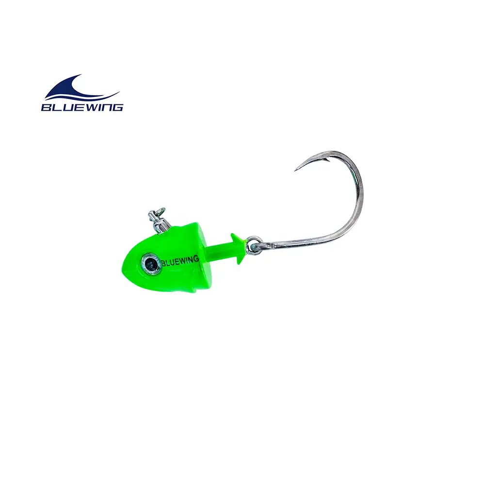 2oz-7oz Jig Head Fishing Hook Soft Lure Jig Head Worm Hook Sea Rigs Lead Fishing Jighead Big Game Swing Hook Jighead