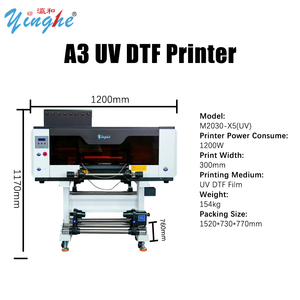 Nuevo modelo Pequeño UV DTF Impresora 30cm Máquina de impresión de estuche móvil con tinta UV 1 año de garantía - Product Image 2