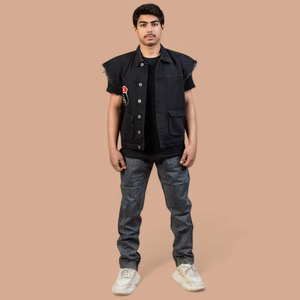Pantalones Vaqueros Personalizados para Hombre, Corte Recto, Algodón, para Uso Diario, Fabricación OEM, Alta Calidad - Product Image 1