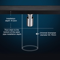 Drenaje de Ducha Lineal Largo de Acero Inoxidable SUS 304 con Rejilla para Baño