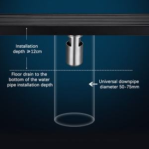Drenaje de Ducha Lineal Largo de Acero Inoxidable SUS 304 con Rejilla para Baño - Product Image 5