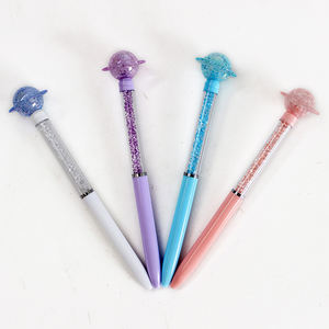 O & q कस्टम लोगो एब्स क्रिस्टल बॉलपॉइंट पेन 0.7 मिमी प्यारे पशु माउस खरगोश हंस शैली की गुणवत्ता फैशनेबल कावई प्लास्टिक पेन - Product Image 5