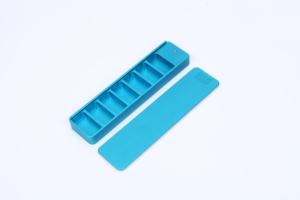 Oem En Odm Aluminium 6061 Anodiseren Capsule Case Voor Neushoorn 7 Pil Aluminium Sleutelhanger Pillendoosje Met Lepel Pillendoos - Product Image 4