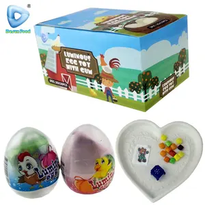 New product fluorescent surprise egg toy candy with tattoo