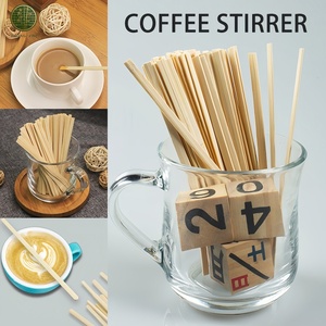Palitos Agitadores de Café de Bambú Biodegradable Natural de 140 mm, con Logotipo Personalizado, Agitadores Desechables al por Mayor para Té, Cócteles, Cafeterías y Bares - Product Image 6