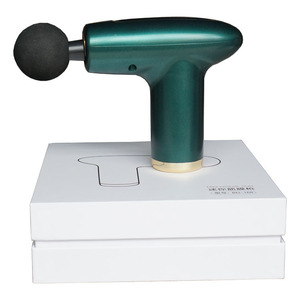 Pistolet de massage électrique à percussion, 12 niveaux de vitesse, moteur sans balais, rechargeable par USB, vert foncé, mini relaxant musculaire - Product Image 4