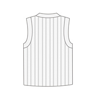 Gilet pull rayé rétro chic pour homme, style preppy, col en V, sans manches, tricoté, décontracté et polyvalent