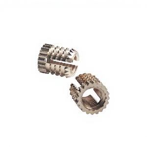 Écrous d'expansion à barbelures en laiton poli de haute qualité, fabriqués en Inde, durables, solutions de fixation multi-têtes - Product Image 1