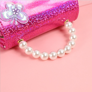 Borsa Principessa alla Moda per Bambine, Borsetta con Manico di Perle, Piccola e Carina - Product Image 5