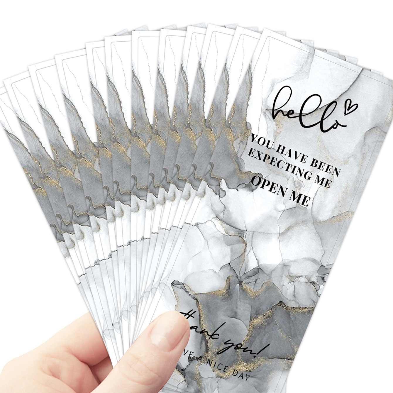For Hot Sales 50pcs Pack New Self-Adhesive 'Thank You' Sticker Ready Ship! Stylish Gift Shopping Sealings Adhesive Paper Film