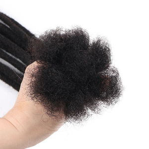 <span class=keywords><strong>Extension</strong></span> de Locs Cheveux Humains de 0,4 cm de Largeur 8 Pouces 10 Mèches/Paquet Entièrement Faite à la Main Dreadlock 100% Cheveux Humains pour Homme et Femme - Product Image 5
