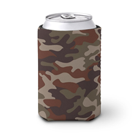 Manchon isotherme personnalisé en néoprène camouflage pour canettes et bières avec fermeture éclair – Vente en gros directe usine