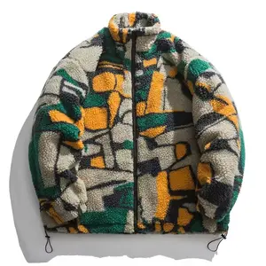 Nieuwe Coming Custom Design Sherpa Polar Fleece Jack Modieuze Varsity Jacks Outdoor Fleece Jas Voor Dames En Heren