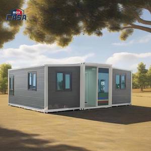 Maison portable de luxe Maison modulaire préfabriquée à double largeur Maison mobile extensible et pliable avec panneau sandwich Matériaux en acier - Product Image 3