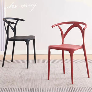 Silla <span class=keywords><strong>de</strong></span> plástico barata para jardín, silla apilable para exteriores, silla <span class=keywords><strong>de</strong></span> comedor <span class=keywords><strong>de</strong></span> ocio <span class=keywords><strong>de</strong></span> fibra <span class=keywords><strong>de</strong></span> resina PP sin brazo - Product Image 1
