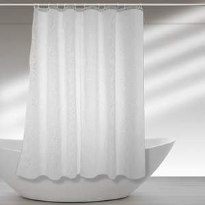 Rideau de douche PEVA 200x240 cm blanc décoré - Product Image 1