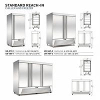Réfrigérateur Américain 27'' pour Restaurant, 430L, Refroidisseur d'Air Mécanique, Porte Simple, Armoire Réfrigérée Commerciale Verticale à Température Unique